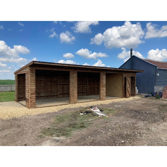 Open Barn/Shelter 48ft x 12ft. Price on enquiry