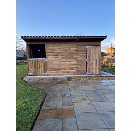 Stable and Tack Room with Rear Opening 24ft x 12ft. Price on enquiry